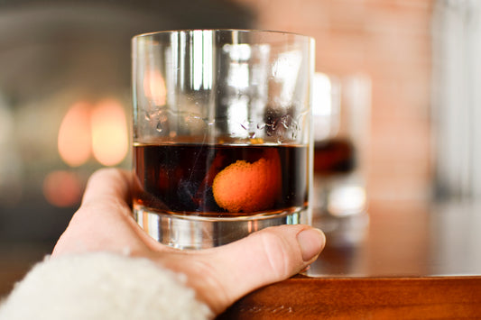 Chocolate Old Fashioned | A Cozy Fall Whiskey Cocktail with Orange Bitters