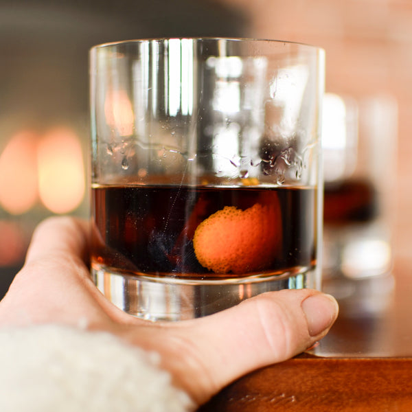 Chocolate Old Fashioned | A Cozy Fall Whiskey Cocktail with Orange Bitters