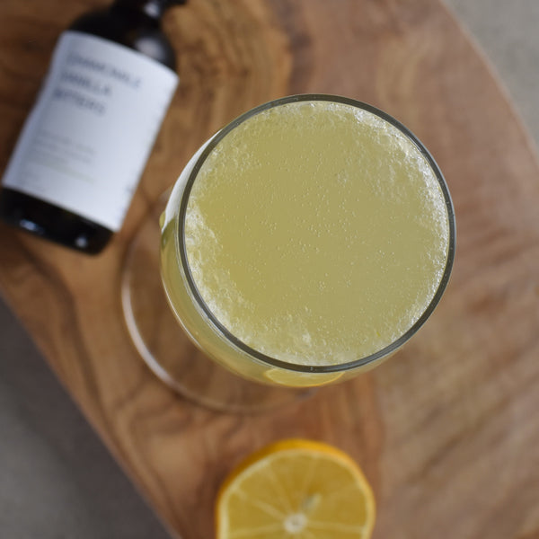 Final Countdown Spritz: A Chamomile Vanilla Bitters Cocktail for New Year's